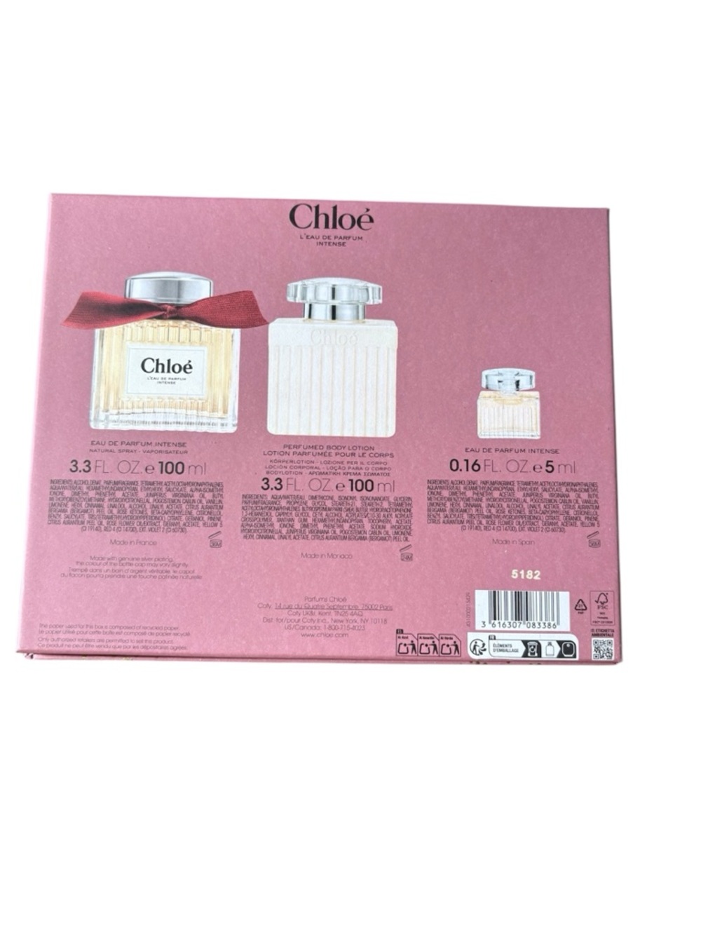 Chloé L’Eau de Parfum Intense Gift Set 3.3oz + Lotion + Mini NIB - Picture 3 of 3